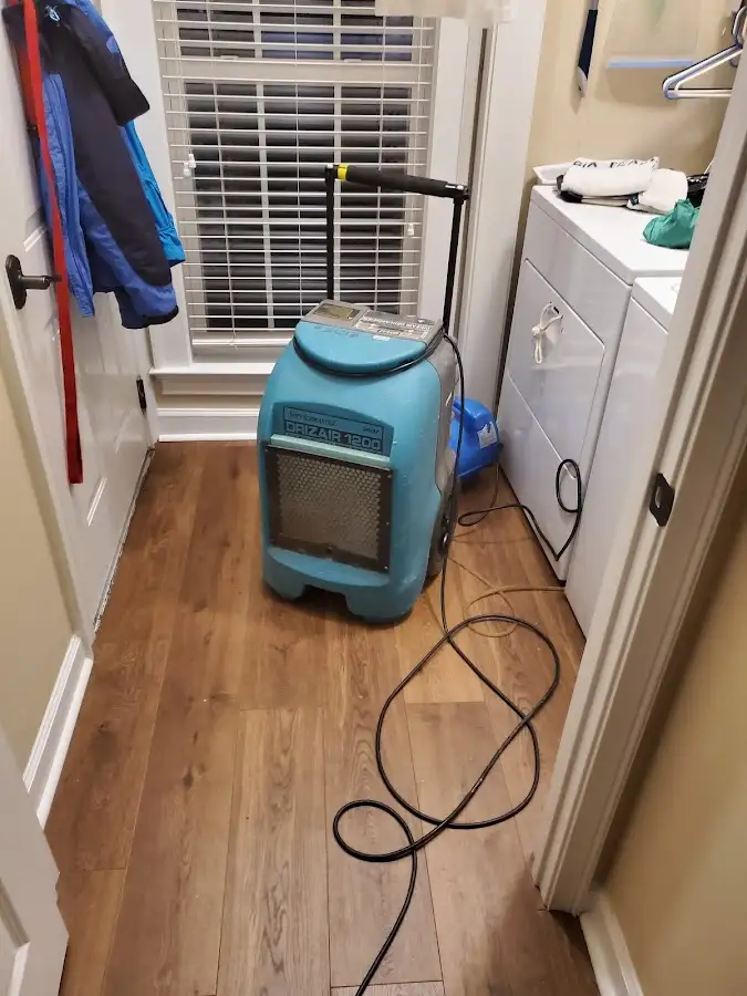 Commercial dehumidifier deployed for Flood Damage Cleanup in Parkwood